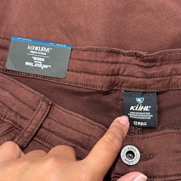 Kuhl NWT Women 12 Chicory Kultivatr Kargo Cargo Crop 6412 Pants Outdoor Comfort - Picture 3 of 11